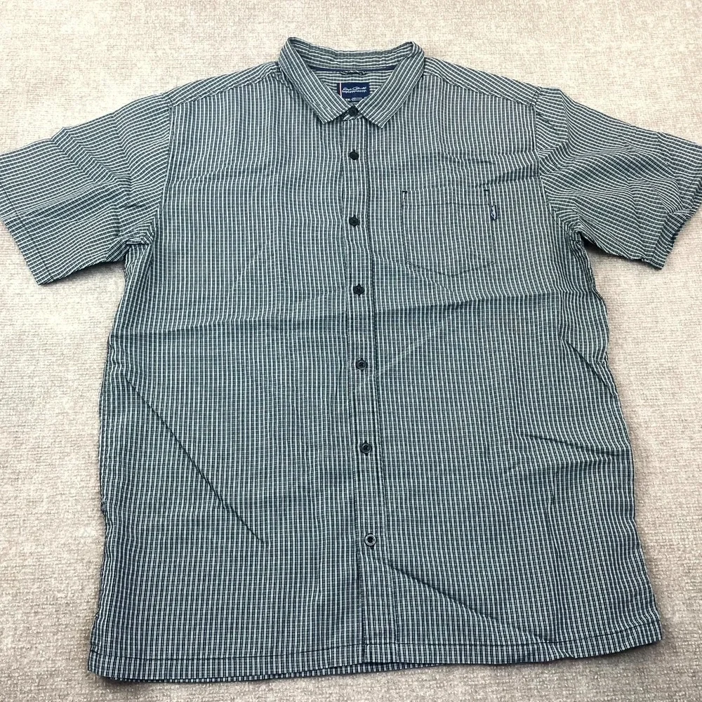 Jack O'Neill Casual Shirt Men 2XL Black Plaid Short Sleeve Classic Fit Button Up